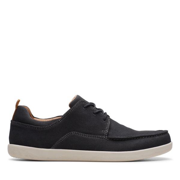 Clarks Mens Un Lisbon Lace Trainers Black | CA-8490713